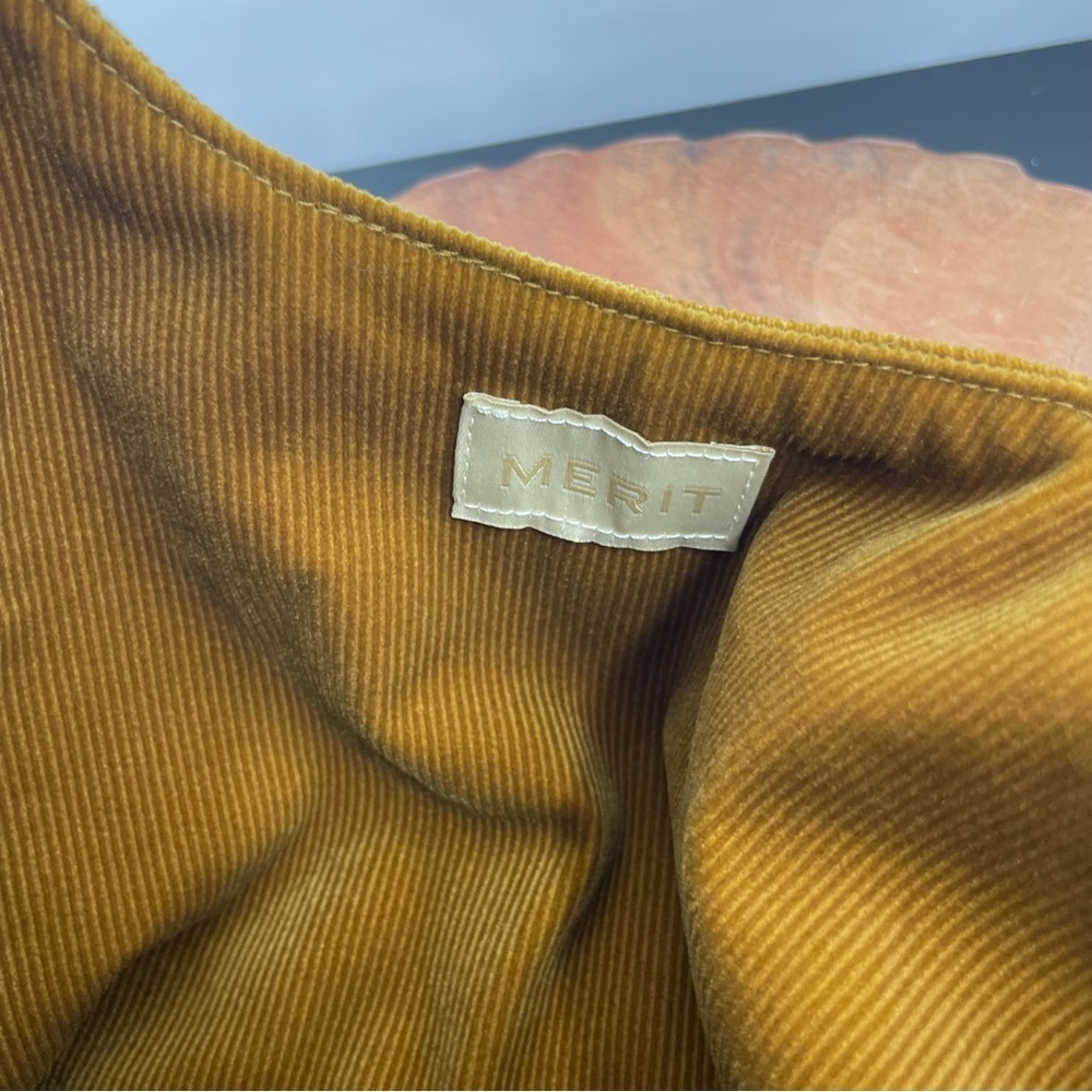 MERIT Signature Makeup Bag Tie tan corduroy - Picture 4 of 4